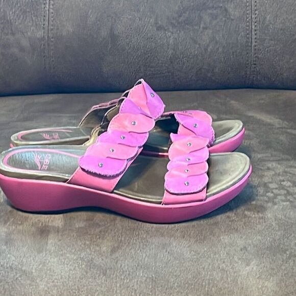 Dansko Dee Sandals Womens Adjustable Wedge Slide Slip On Size 37 - Picture 4 of 12